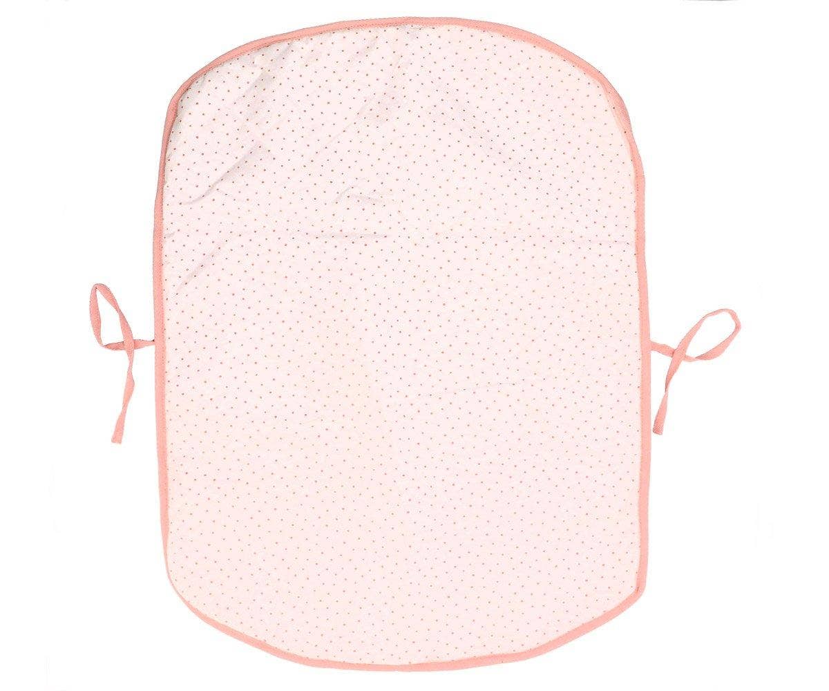 Matelas à langer pour bébé en coton rose