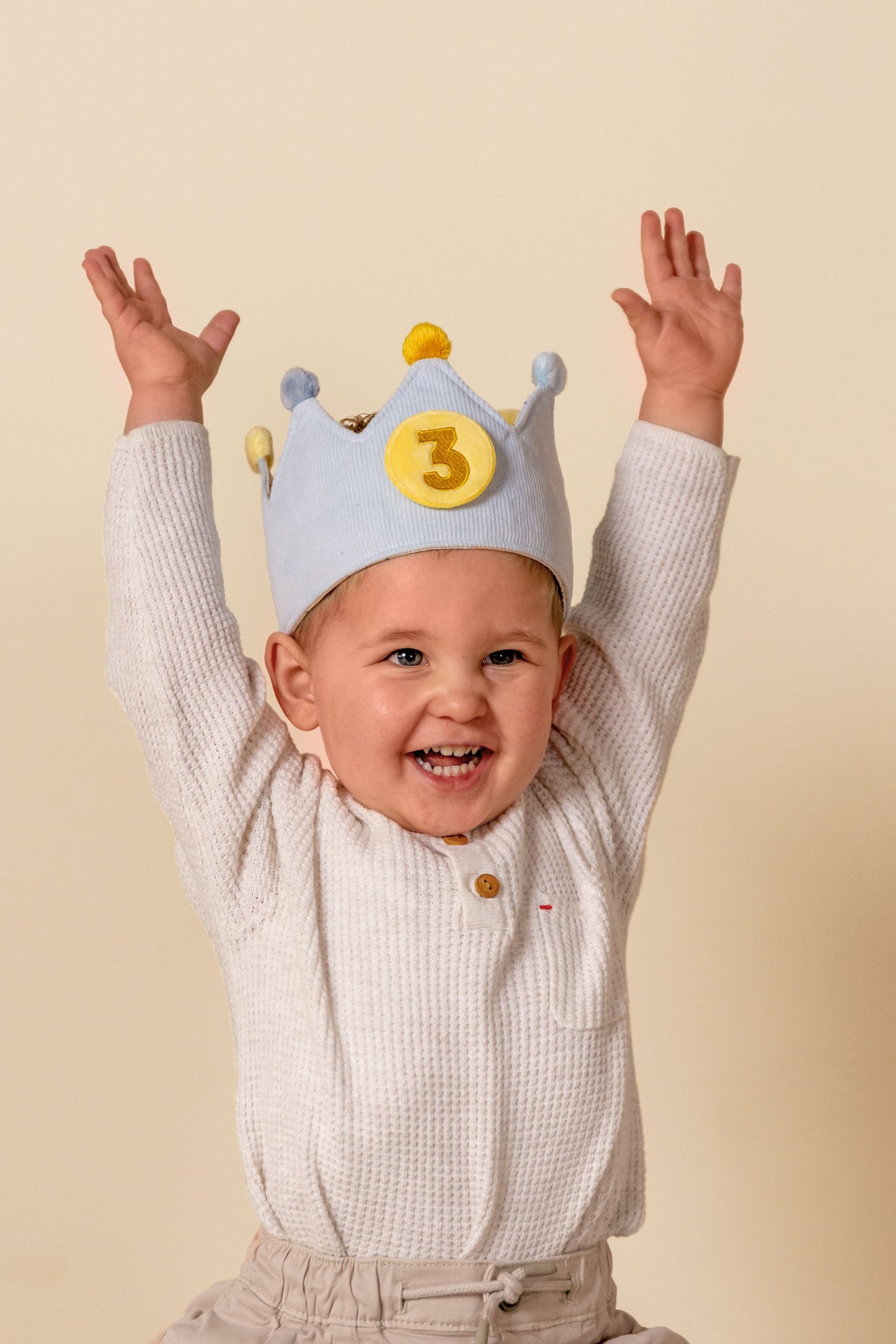 Couronne anniversaire évolutive bleu