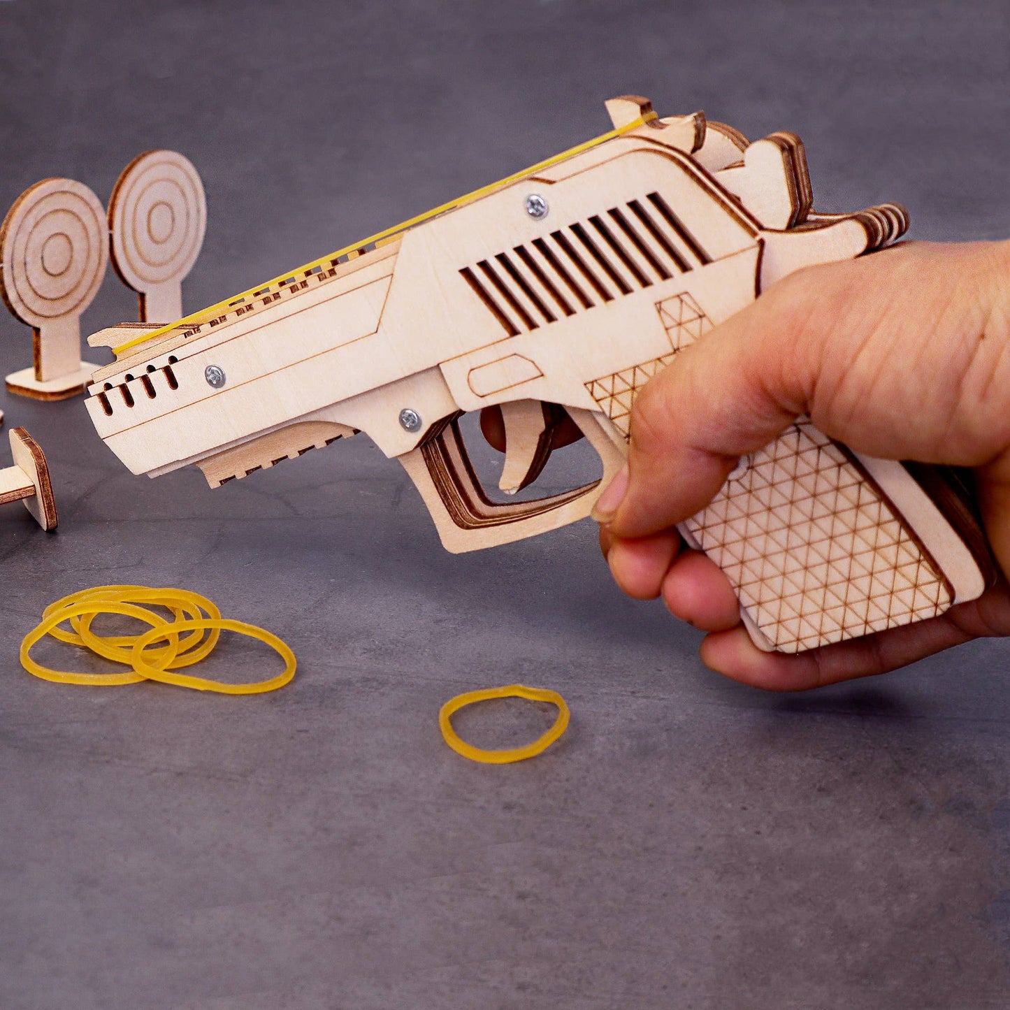 Kit de bricolage lanceur d'élastiques, jouet amusant et éducatif STEM