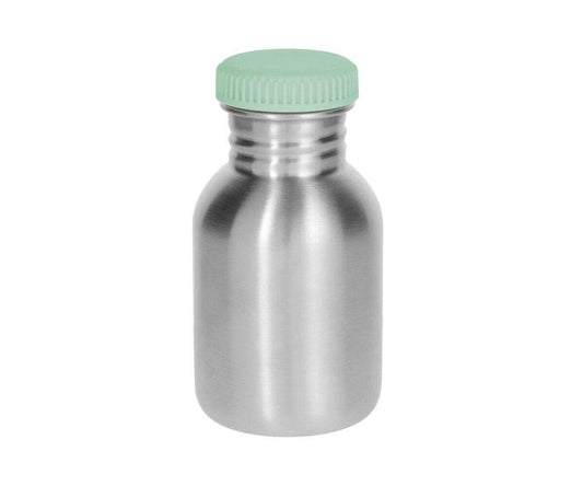 Gourde Acier Basique Sauge 350Ml avec housse camions