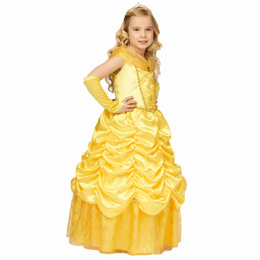 Déguisement Belle princesse jaune