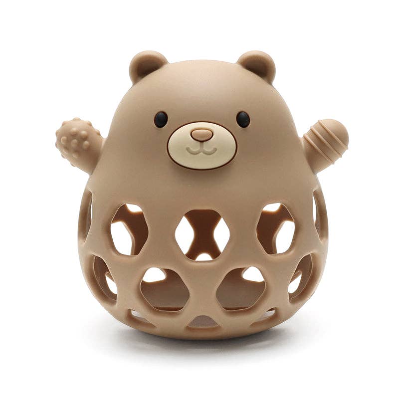 Balle de motricité en silicone Ours - Sable