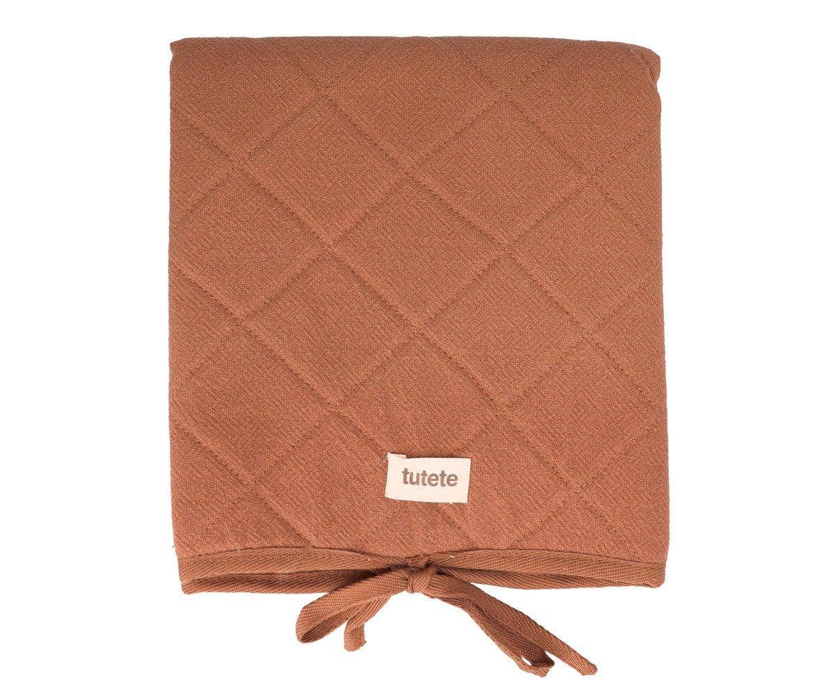 Matelas à langer en coton marron
