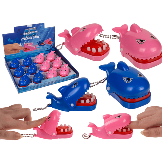 Porte-clés en métal, Biting Shark,