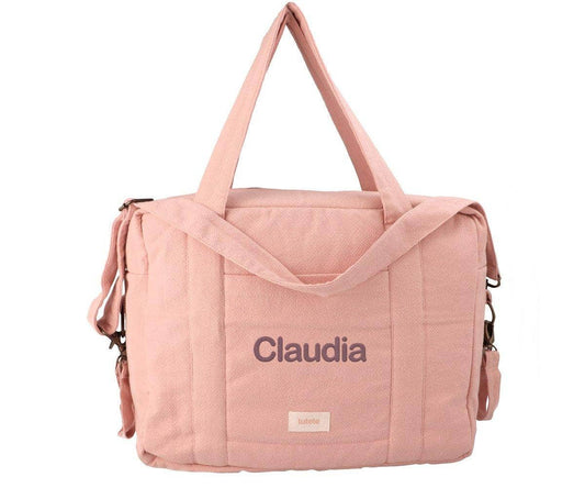 Sac de voiture pour bébé en coton rose
