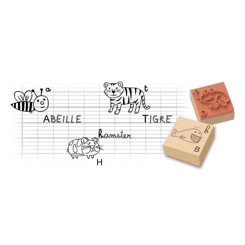 Tampons alphabet des animaux