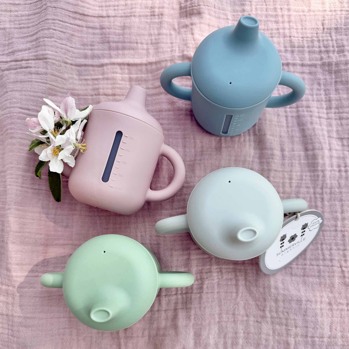 Gobelet en silicone 250 ml Vert Camée