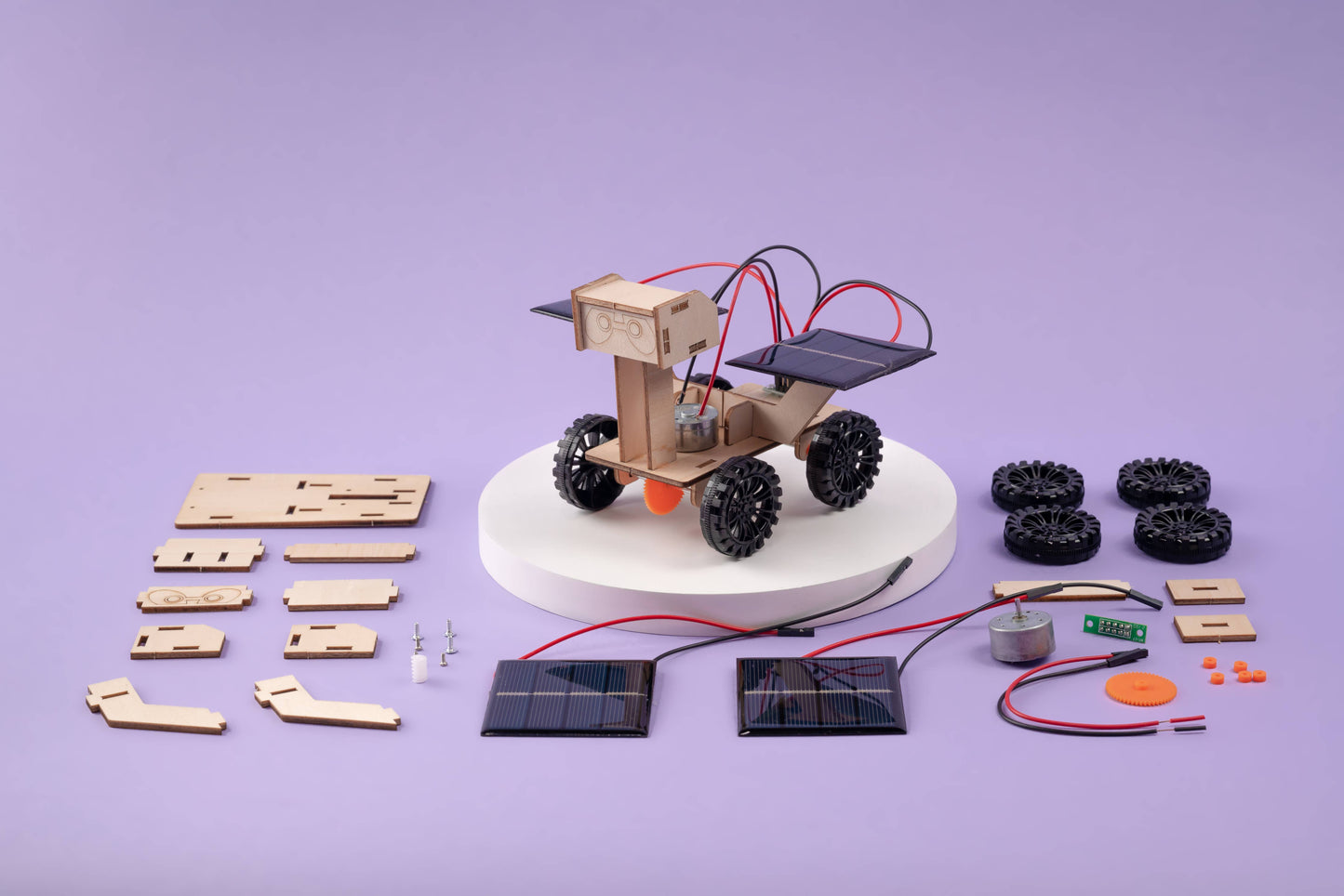 Kit DIY rover d'exploration de Mars à énergie solaire, jouet STEM