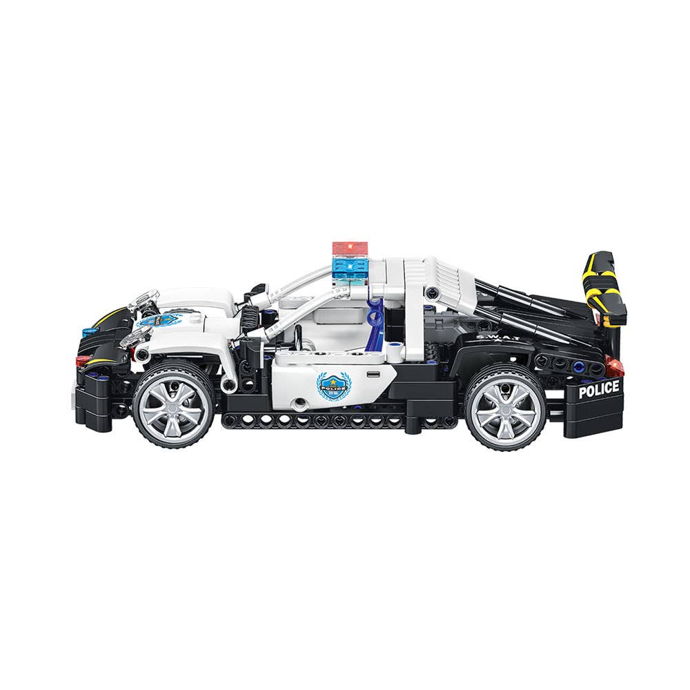 Voitures de Police Swat Technic Encaixes 8+