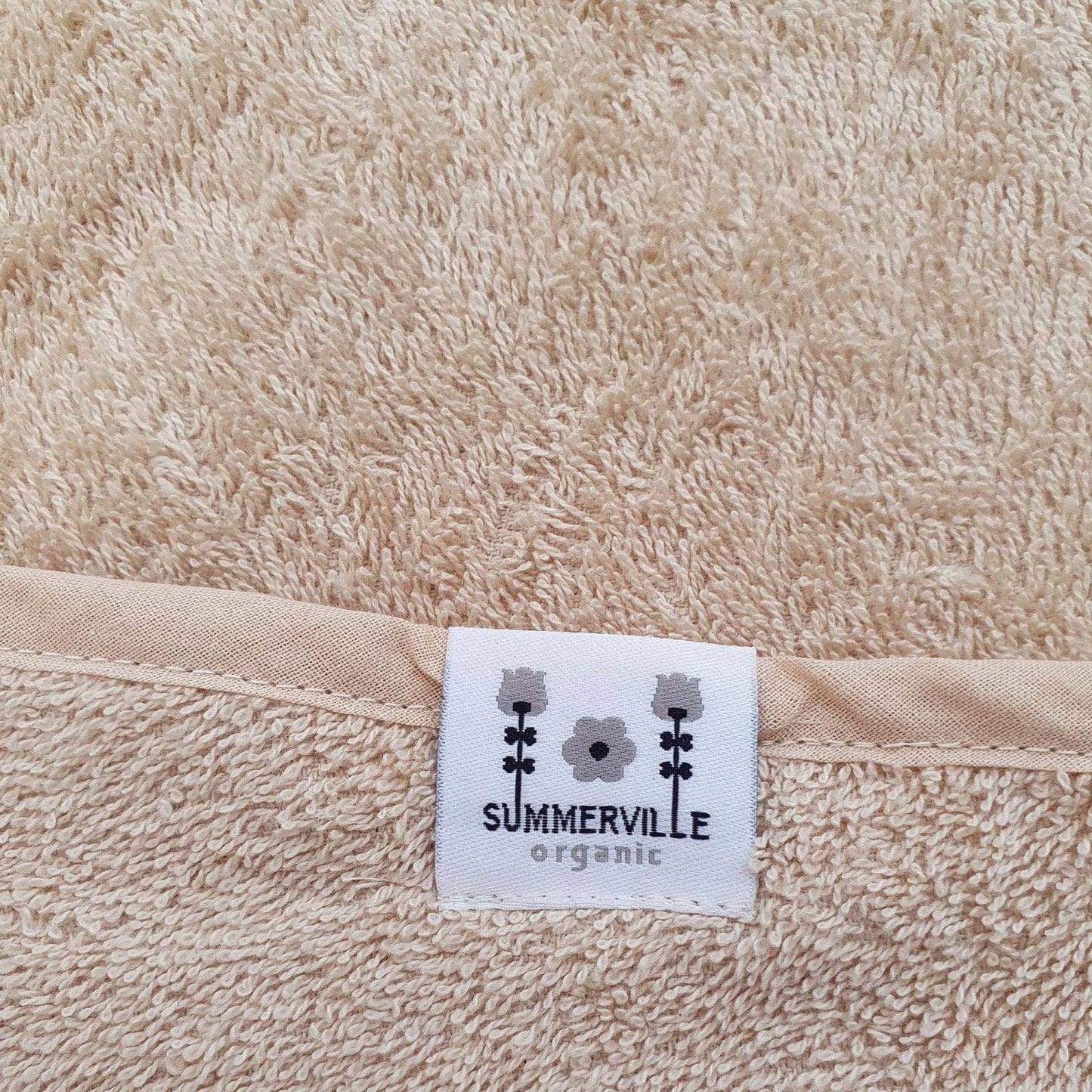 Serviette à capuche biologique pour bébé Rabbit Sand