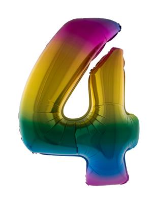 Ballon géant chiffre Arc en Ciel