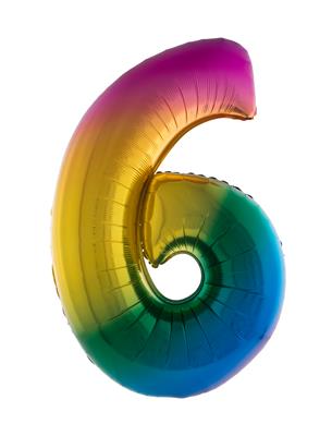 Ballon géant chiffre Arc en Ciel