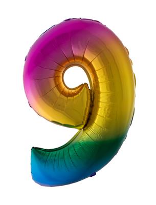 Ballon géant chiffre Arc en Ciel