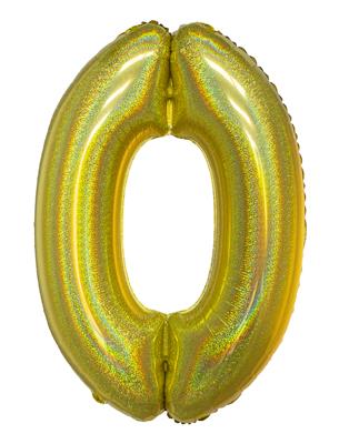 Ballon géant chiffre Or