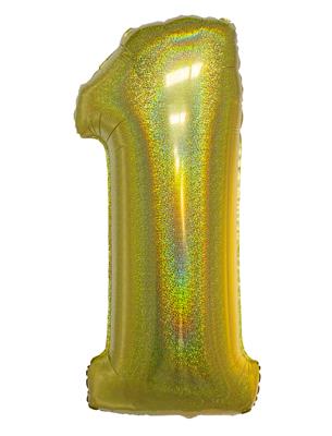 Ballon géant chiffre Or
