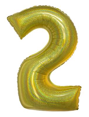 Ballon géant chiffre Or