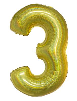 Ballon géant chiffre Or