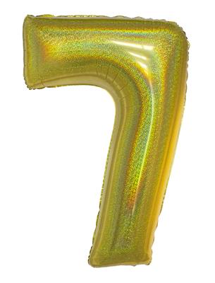 Ballon géant chiffre Or