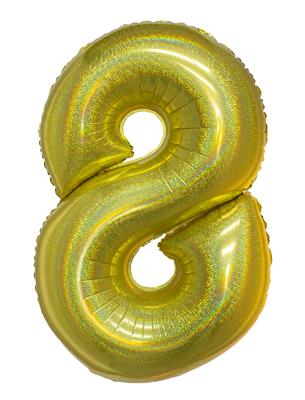 Ballon géant chiffre Or