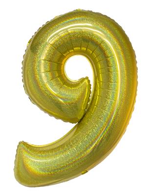 Ballon géant chiffre Or