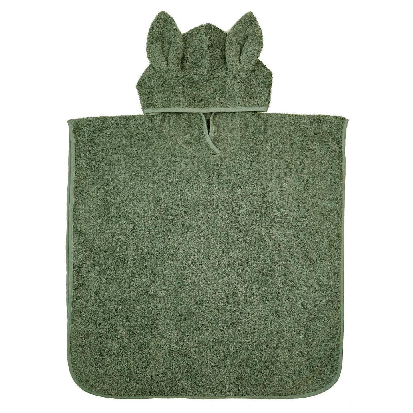 Poncho de Bain Bio Lapin Vert
