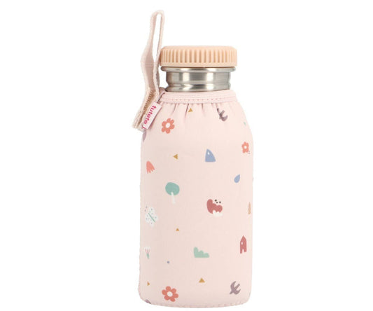 Gourde en Acier avec Housse Nature 500ml