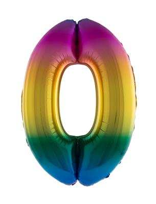 Ballon géant chiffre Arc en Ciel