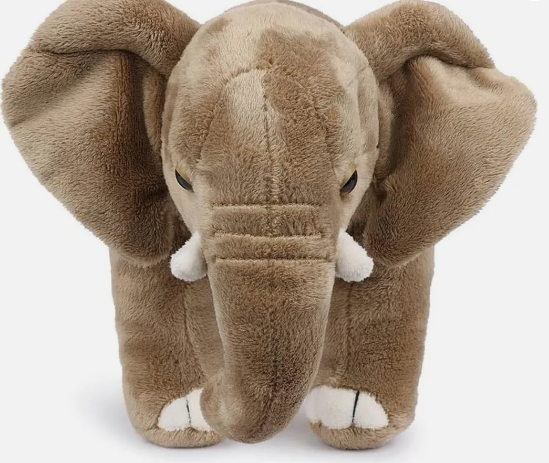 Peluche éléphant d'Afrique 18 cm