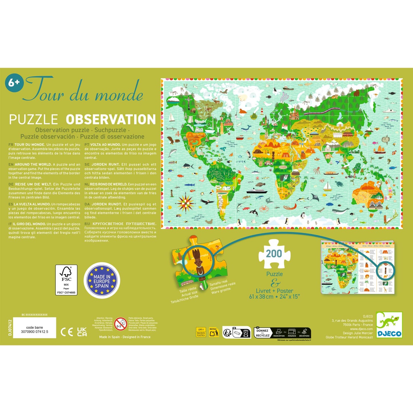 Puzzle Tour du monde