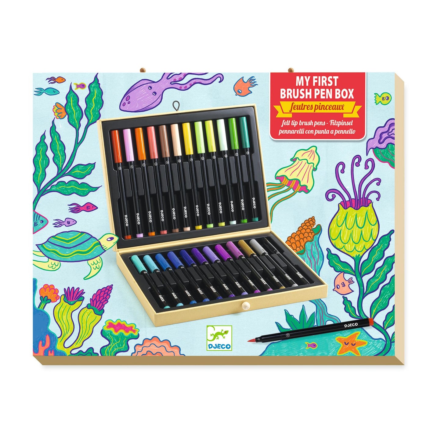 Coffret feutres pinceaux