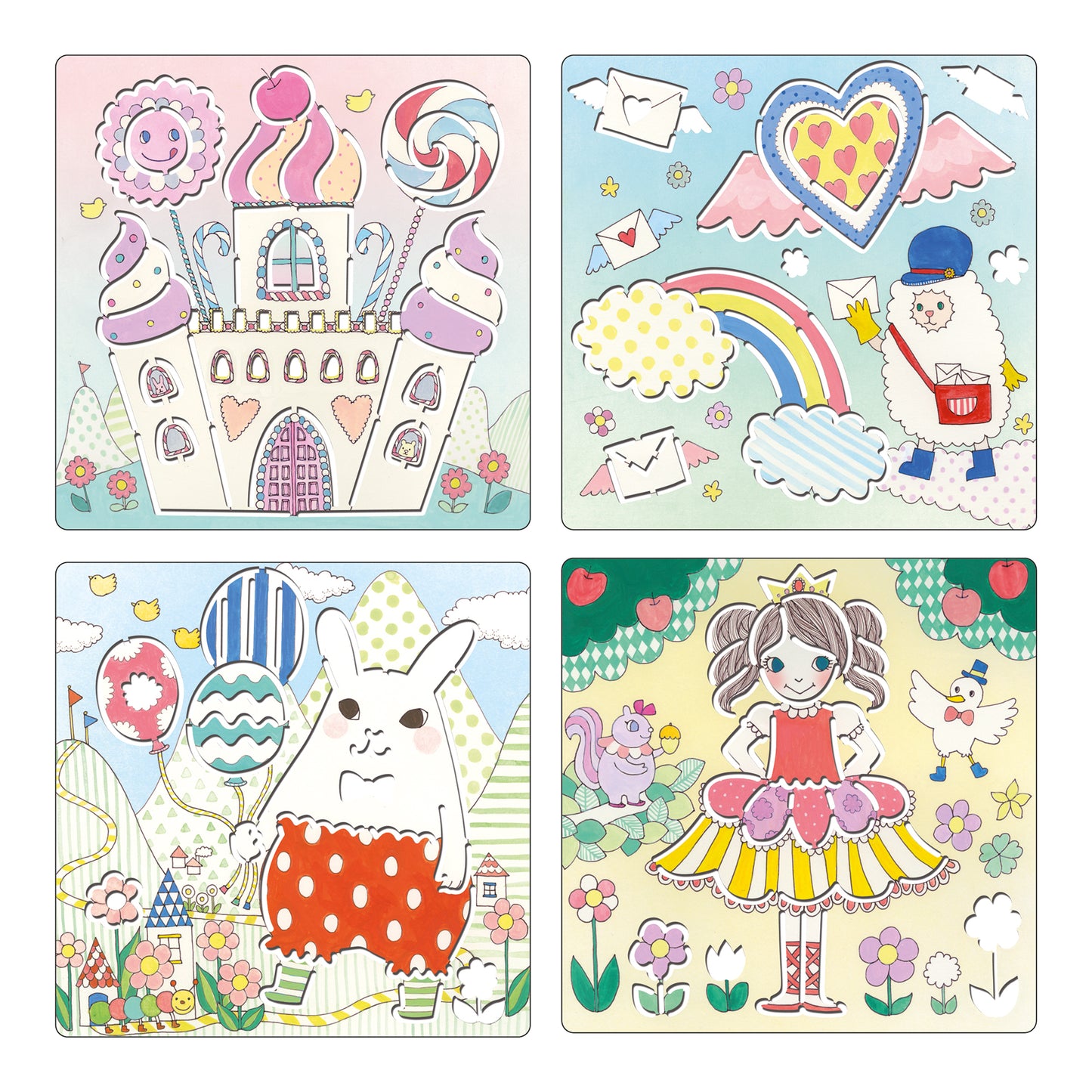 Pochoirs Kawaii
