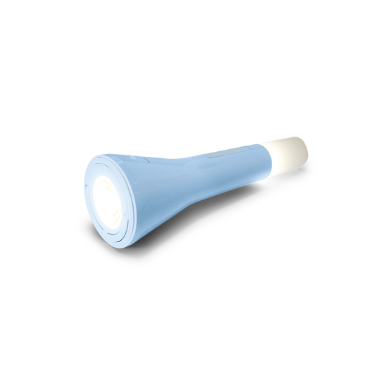 Lampe torche : bleu