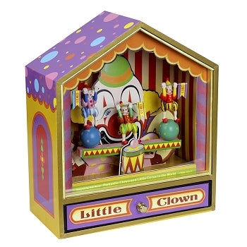Boite à musique clown sur balançoire