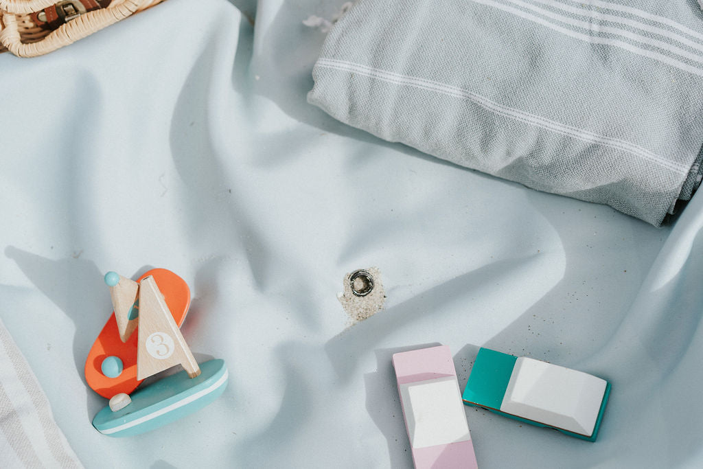 Tapis de jeux / sac de plage : Bateaux