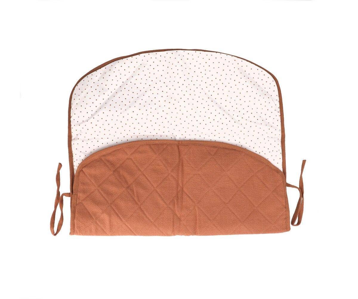 Matelas à langer en coton marron