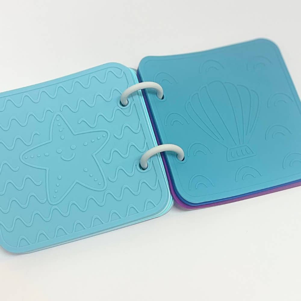Jouet sensoriel pour le bain - Livre de bain silicone
