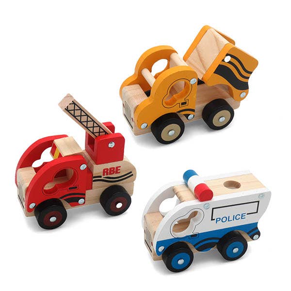 Assortiment de camions - bois