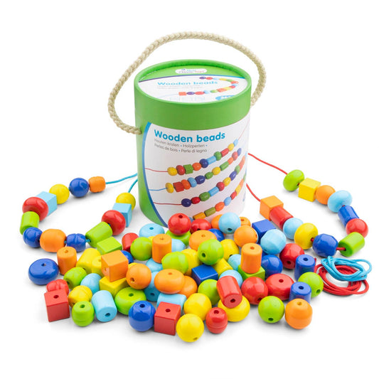 Ensemble de perles en bois