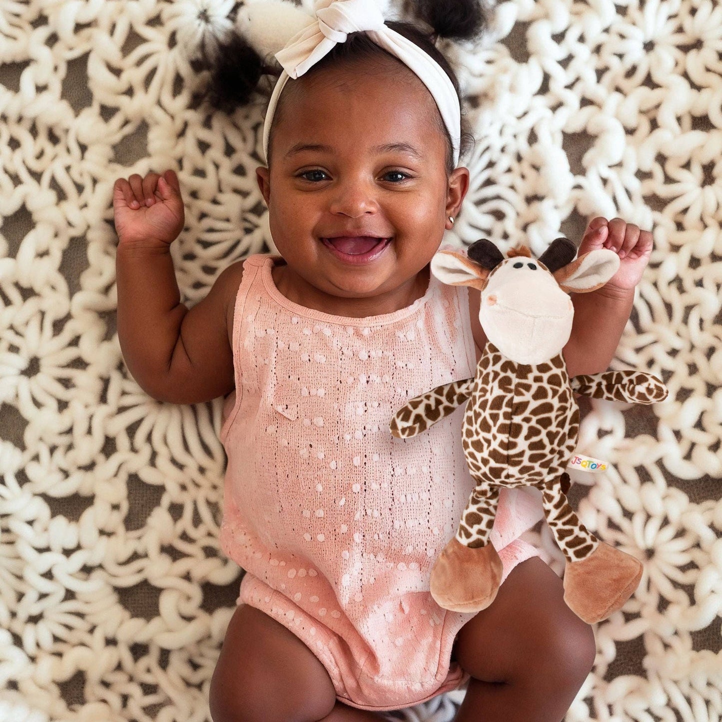 Jouet en peluche doux pour enfants - Eddie la girafe