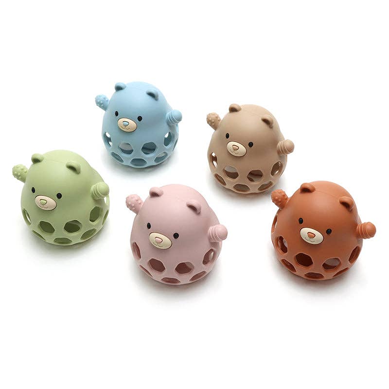 Balle de motricité en silicone Ours - Sable