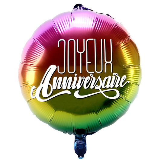 Ballon foil "Joyeux anniversaire"