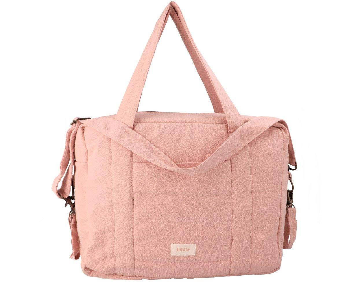 Sac de voiture pour bébé en coton rose