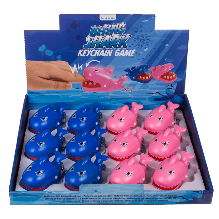 Porte-clés en métal, Biting Shark,
