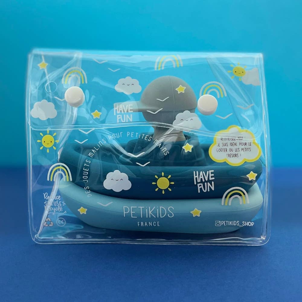 Jouet d'éveil pour le bain - Set de 2 bateaux et 1 capitaine