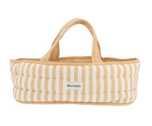 Couffin de Poupées Rayures Caramel