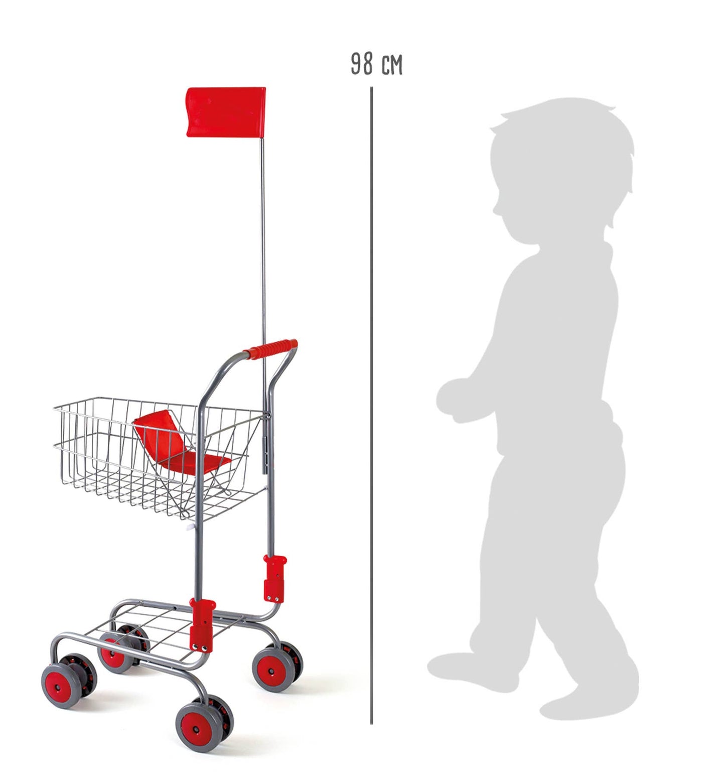 Caddie de supermarché pour poupée