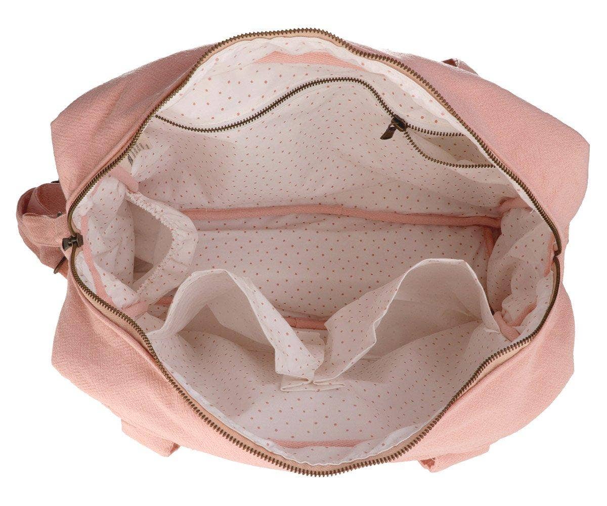 Sac de voiture pour bébé en coton rose