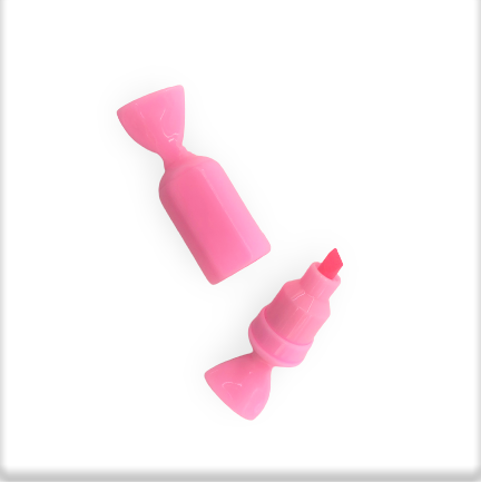 Lot de 6 surligneurs bonbons