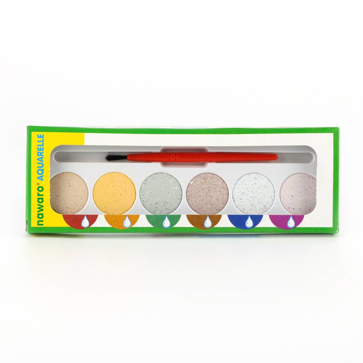 Boîte couleur Nawaro, étui en carton avec tablettes couleur Ø23mm