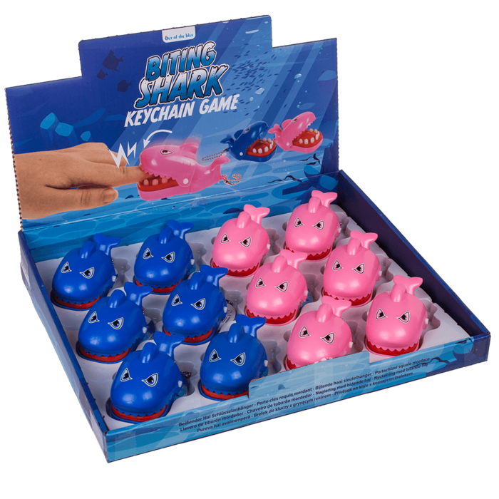 Porte-clés en métal, Biting Shark,